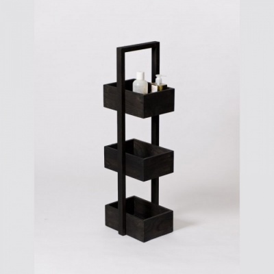 3 Tier Dark Oak Bathroom Caddy